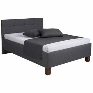 Čalouněná postel Mary 90x200, šedá, včetně matrace
