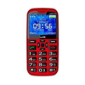 Tlačítkový telefon Winner WG20C, 128 MB, červený