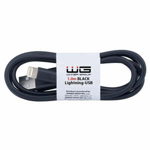 Kabel Lightning na USB, 1m, černá