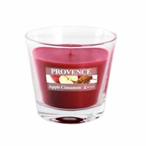 Vonná svíčka ve skle Provence Jablko a skořice, 140g