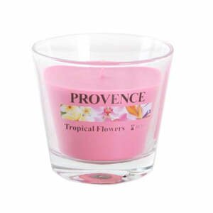 Vonná svíčka ve skle Provence Tropické květy, 140g