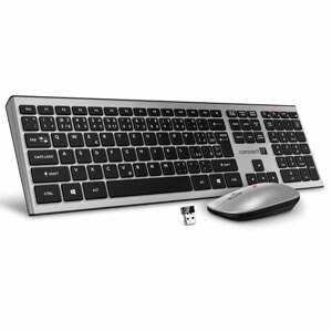 CONNECT IT Combo bezdrátová stříbrná klávesnice + myš, CZ + SK