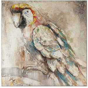 Ručně malovaný obraz Papoušek PB391ZI StarDeco, 100x100 cm