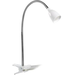 Solight LED stolní lampička, 2.5W, 3000K, clip, bílá barva; WO33-W