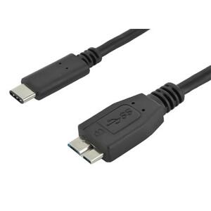 PremiumCord Kabel USB 3.1 konektor C/male - USB 3.0 konektor Micro-B/male, 1m; ku31cmb1bk