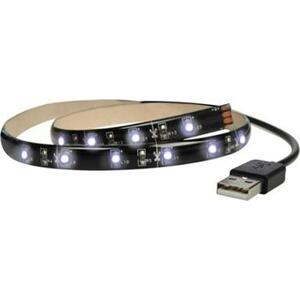 Solight LED pásek pro TV, 100cm, USB, vypínač, studená bílá; WM501