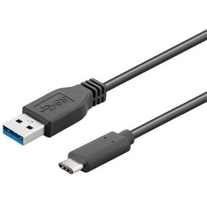 PremiumCord Kabel USB 3.1 konektor C/male - USB 3.0  A/male, černý, 0,5m; ku31ca05bk