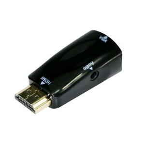 C-TECH red. HDMI na VGA + Audio, M/F, cerná; A-HDMI-VGA-02