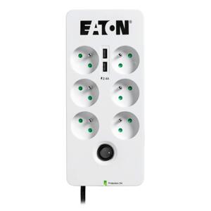 EATON přepěťová ochrana Protection Box 6 USB FR, 6 zásuvek + 2x USB; PB6UF