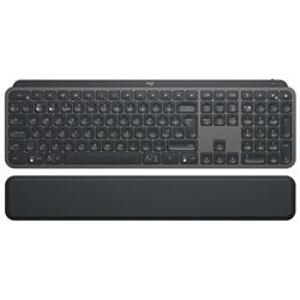 Logitech MX Keys Plus Advanced Wireless Illuminated Keyboard with Palm Rest - GRAPHITE - UK - INTNL; 920-009414