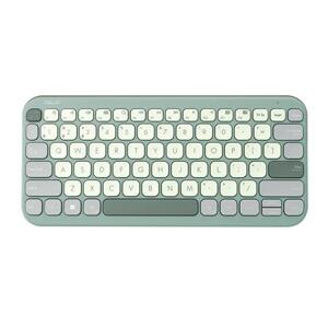 Asus klávesnice KW100 Marshmallow - bezdrátová bluetooth CZ SK zelená; 90XB0880-BKB0W0