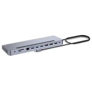 i-Tec dokovací stanice USB-C Metal Ergonomic 4K 3x Display Power Delivery 100W; C31FLAT2PDPRO