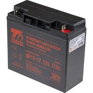 Akumulátor T6 Power NP12-17, 12V, 17Ah; T6UPS0033