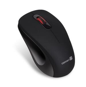 CONNECT IT "MUTE" bezdrátová optická tichá myš, USB, (+ 1x AA baterie zdarma), černá; CMO-2230-BK