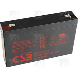 akumulátor CSB HRL634W F2 (6V/9Ah); UPSCSB028