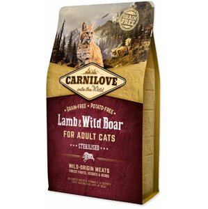 Carnilove Cat Lamb & Wild Boar Adult Sterilised 2kg; 80787