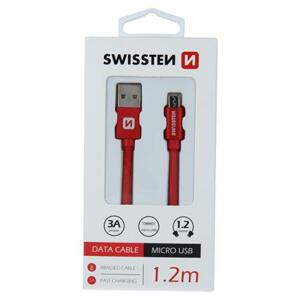 Swissten USB/microUSB 1.2m, červený; 71522206