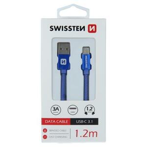 Swissten USB/USB-C 1.2m, modrý; 71521208