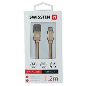 Swissten USB/USB-C 1.2m, zlatý; 71521204