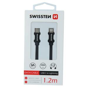 Swissten USB-C/Lightning 1.2m, černý; 71525201