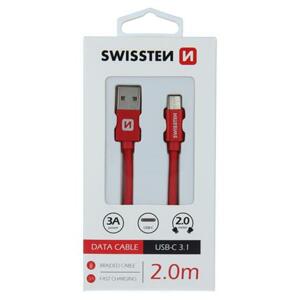 Swissten USB/USB-C 2m, červený; 71521306