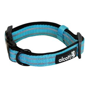 Alcott reflexní obojek pro psy, Adventure, modrý, velikost L; AC-04466