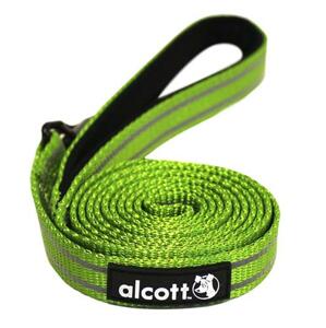 Alcott reflexní vodítko pro psy, zelené, velikost M; AC-12348