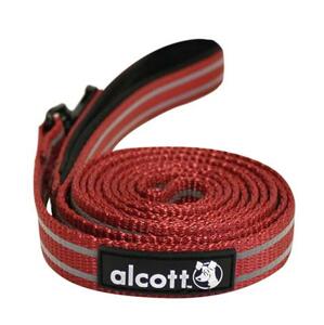 Alcott reflexní vodítko pro psy, červené, velikost L; AC-11433