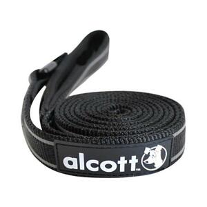 Alcott reflexní vodítko pro psy, černé, velikost M; AC-11303