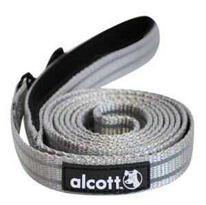 Alcott reflexní vodítko pro psy, šedé, velikost M; AC-11310