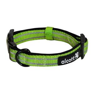 Alcott reflexní obojek pro psy, Adventure, zelený, velikost L; AC-02448