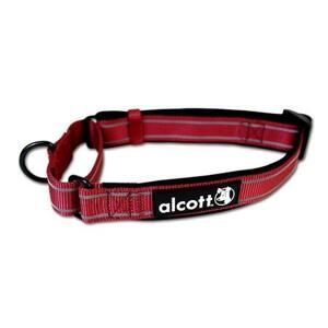 Alcott reflexní obojek pro psy, Martingale, červený, velikost L; AC-05432