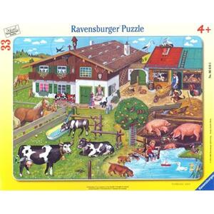 RAVENSBURGER Puzzle Zvířátka na statku 33 dílků; 4360