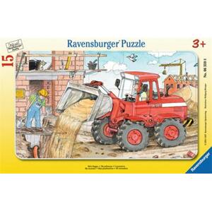 RAVENSBURGER Puzzle Práce s bagrem 15 dílků; 119001