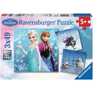 RAVENSBURGER Puzzle Ledové království: Zimní dobrodružství 3x49 dílků; 9492