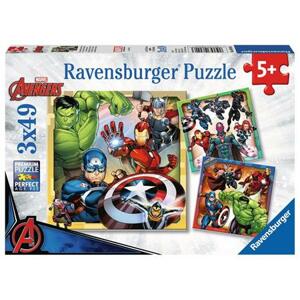 RAVENSBURGER Puzzle Avengers 3x49 dílků; 125387