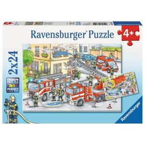 RAVENSBURGER Puzzle Hrdinové v akci 2x24 dílků; 125375