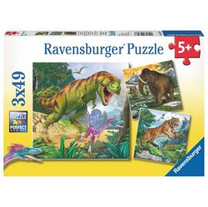 RAVENSBURGER Puzzle Pravěcí vládci 3x49 dílků; 116159