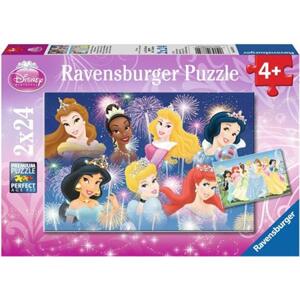 RAVENSBURGER Puzzle Krásné princezny 2x24 dílků; 111998