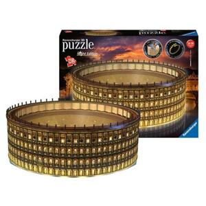 RAVENSBURGER Svítící 3D puzzle Noční edice Koloseum, Řím 216 dílků; 130506