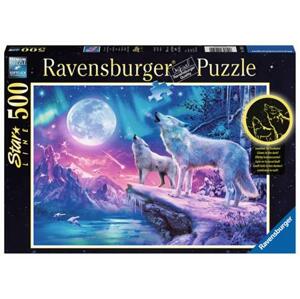 RAVENSBURGER Svítící puzzle Vytí za soumraku 500 dílků; 123960