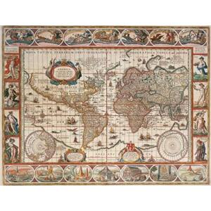 RAVENSBURGER Puzzle Mapa světa r. 1650, 2000 dílků; 5084