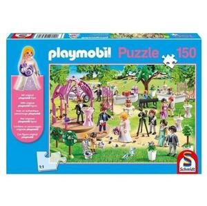 SCHMIDT Puzzle Playmobil Svatba 150 dílků + figurka Playmobil; 124788