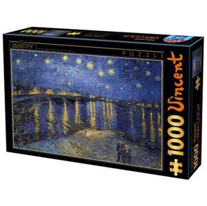 D-TOYS Puzzle Hvězdná noc nad Rhonou 1000 dílků; 119563