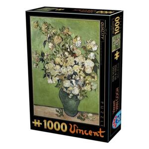 D-TOYS Puzzle Růže ve váze 1000 dílků; 125575