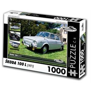 RETRO-AUTA Puzzle č. 8 Škoda 100 L (1971) 1000 dílků; 120408