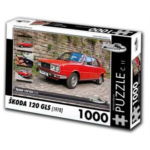 RETRO-AUTA Puzzle č. 11 Škoda 120 GLS (1978) 1000 dílků; 120453