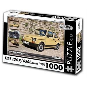 RETRO-AUTA Puzzle č. 15 Fiat 126P, 650E maluch (1983) 1000 dílků; 120502