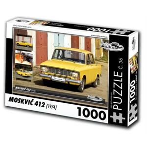 RETRO-AUTA Puzzle č. 36 Moskvič 412 (1974) 1000 dílků; 120484