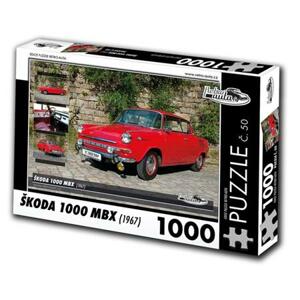 RETRO-AUTA Puzzle č. 50 Škoda 1000 MBX (1967) 1000 dílků; 120793